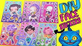Набор забавных наклеек K-Pop Hunters своими руками с куклами Руми, Мирой, Зои и Джину.
