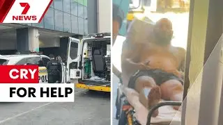 Shocking new video before Royal Adelaide Hospital ambulance attack | 7NEWS