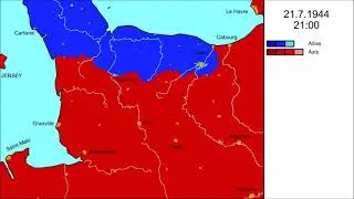 WWII Western Front, Every Hour - [2] July 1944