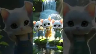 Cutest Jungle Dance Ever! 🐾💃 | Dancing Kittens in Paradise 🌿 #shorts