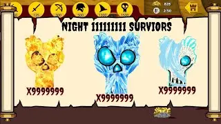 X9999999 BOSSES GIANT, ICE GIANT, FIRE GIANT NIGHT 11111111 SURVIORS - HACK STICK WAR LEGACY