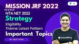 Mission JRF 2022 | Strategy For NTA NET Paper 1 2022 with Important Topics | Aditi Sharma