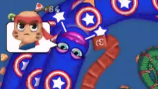 🐍WORMS ZONE.IO worms zone top gameplay 69 #wormsgaming #worms #snakegame 