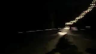 Top to bottom night train on Thornton Gore Luge