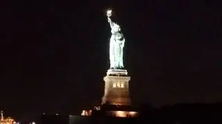 Statue of liberty from the water. #statue of liberty # ny