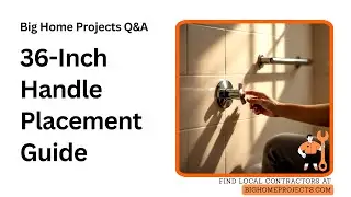 36-Inch Shower Handle Placement Guide for Accessibility