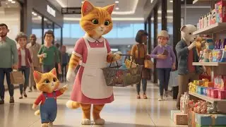 A Mother Cat&rsquo;s Love in a Busy Mall 🐱🛍️ | When Tiny Paws Follow the Biggest Heart 💖✨