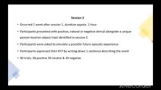 Episodic Future Thinking in General Anxiety Disorder