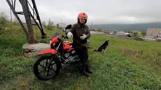 Индийский мотоцикл TVS 150X. Обзор Андрея Виноградова (г. Златоуст). Часть 5. Пересеченная местность