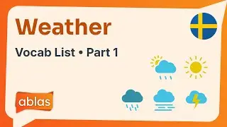 Weather | Swedish Vocabulary List (Part 1)