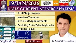 19 January 2026: Daily Current Affairs Analysis |The Hindu |Indian Express ~Dr Purushottam Meghwal