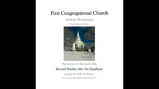 First Cong. Church of Chatham 10am Service, January 18, 2026