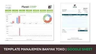 135. TEMPLATE MANAJEMEN BANYAK TOKO | GOOGLE SHEET