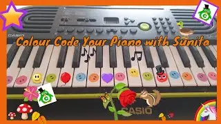 Colour Code Your Piano|Piano Keys|FunKeys4Kids|Sunita Arora-Shah|ZoomLessons|Note names|PianoLessons