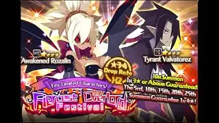 Disgaea RPG - Awakened Rozalin Fiercest Overlord Festival Summon - 100 Rolls