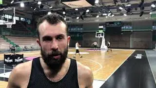 Bastian Doreth vor dem Spiel gegen die W&ouml;lfe