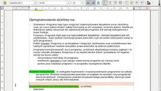 Edycja tekstu część 2