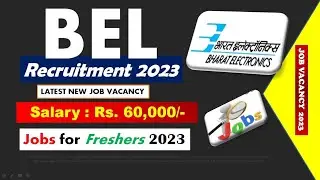 BEL Recruitment 2023 jobalert|Freshers|Job News|Jobs|Job vacancy 2023|Latest Job👍😍☹️💕