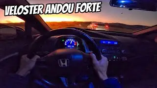 VELOSTER APETITOSO DESAFIOU O CIVIC NA ESTRADA