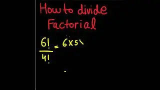 how to divide factorial | Factorial | #Basicsofmathematics #shorts #ytshorts #universalmath9
