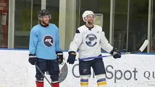 The AIHL presents: A morning skate with the ⁨@StLouisBlues⁩  Nathan Walker and friends
