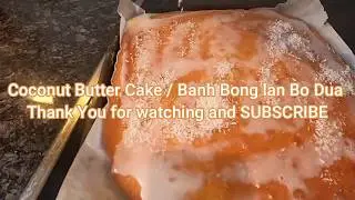 how to make the coconut butter cake/ cach lam banh bo dua nuong