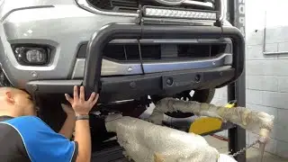 Ford Ranger - nudge bar installation [ Mechanic life ]