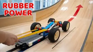 Ultimate Rubber Band LEGO Car Test &ndash; How Far Can It Go? | LEGO Smart