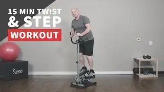 15 Minute Twist and Step Workout with Step Machine