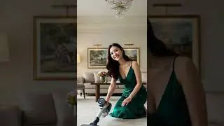 A beautiful Japanese woman is cleaning her bedroom  #short #flowers #girl #japanese