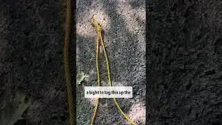 Climbing Tech Tip: Long tail on tag line to keep it secure