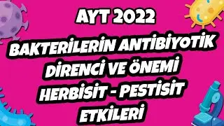 AYT Biyoloji - Bakterilerin Antibiyotik Direnci ve Önemi | AYT Biyoloji 2022 #hedefekoş