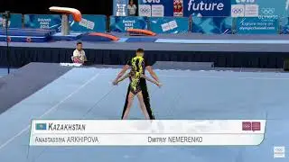 Youth Olympic Games 2018 - Acrobatic Gymnastics - Mixed Pair - Final - Kazakhstan