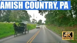 Driving around Pennsylvania Dutch Country: Parkesburg to Smyrna, and back  (4K ASMR)