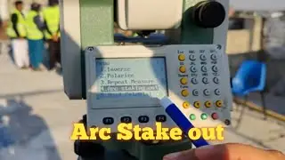 Arc Stake Out in Civil Survey with Using Total Station#supertechnicaleducation #Arcstakeout