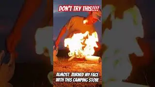 Camping stove EPIC FAIL #camping #travelshorts #campingshorts #youtubetravel
