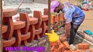 brick wall elevation new collection and unique design 👉👉#construction #wall