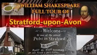 Shakespeare Tour, Anne Hathaway house in Stratford-Upon-Avon, Pubs, Food, School Museum +more