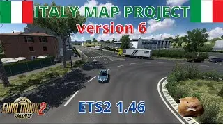 ETS2 1.46 ITALY MAP PROJECT version 6.   Brescia  to  Bologna