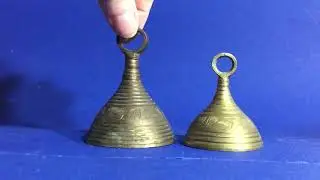 U0656, Lot of 2 India Brass Bells