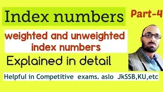 index numbers | index | weighted index numbers | unweighted index numbers