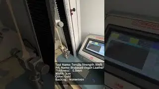 Biobased Vegan Leather Tensile Strength Test