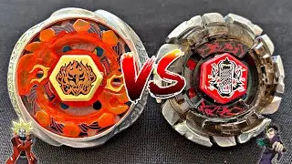 BURN PHOENIX 135MS vs DARK WOLF DF145FS - Metal Fight Beyblade