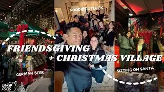 🎄 ORANGE COUNTY CHRISTMAS MARKET ☃️ + FOODIE FRIENDSGIVING 🎅 Old World Village Huntington Beach, CA