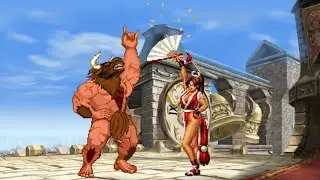 Minotaur Boss vs Mai Shiranui | Epic MUGEN Boss Battle