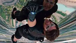 Mission Impossible 4  burj khalifa clip in hindi (Tom cruise)