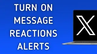 How To Turn On Message Reactions Notifications On X (Twitter) App On PC (New Update)