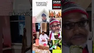 Strong Protest warning to all Igbo people