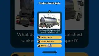 Guess This Special Tanker Truck Type Truck Quiz! #truck