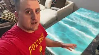 Столешница из эпоксидной смолы! Пляжная тематика!